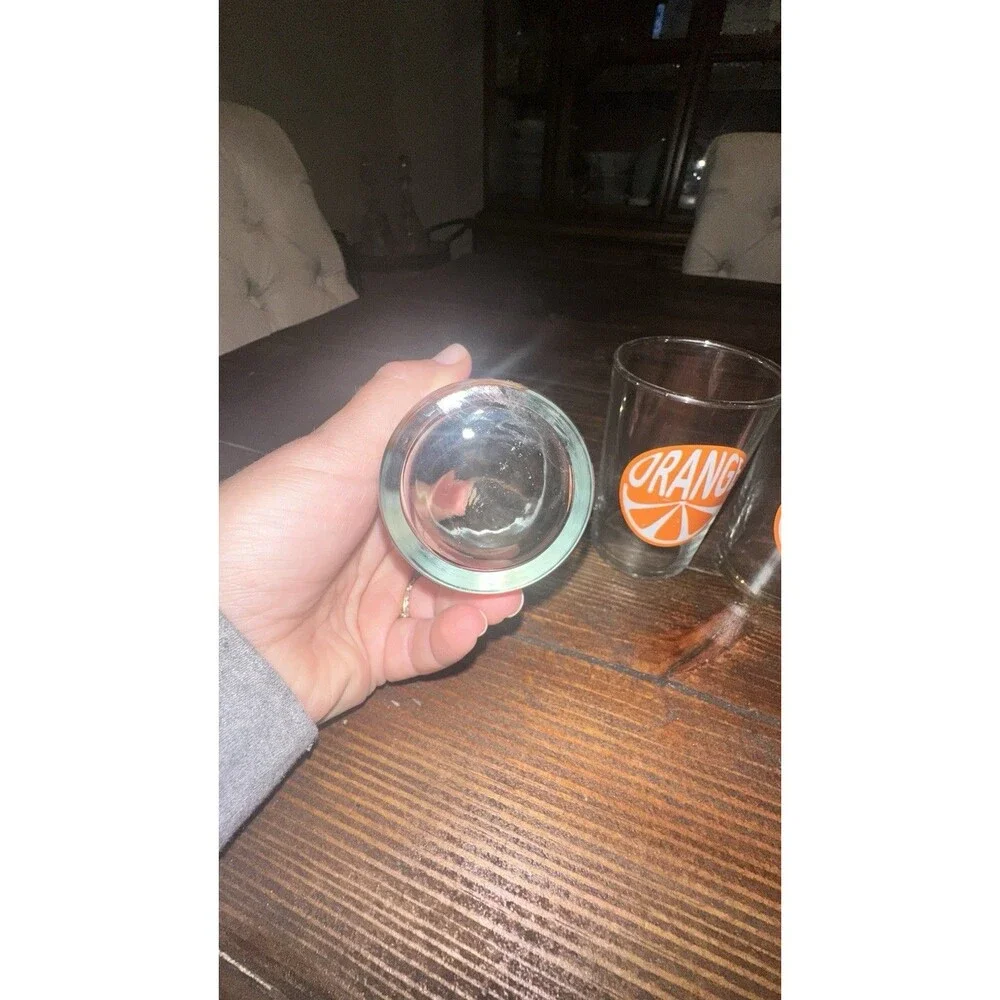 Vintage Luminarc MCM 7oz Orange Slice Juice Glass - Set Of 6